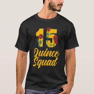 T-shirt Quinceanera Squad 15ème Anniversaire Thème de fête