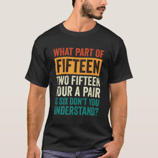 T-shirt Quinze Deux Quinze Quatre Une Paire Six Cribbage