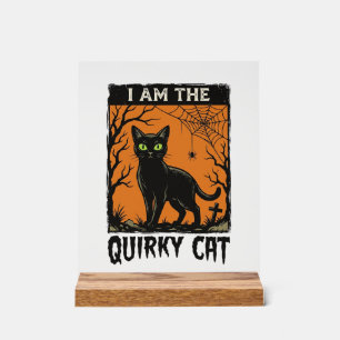 T-Shirt Quirky Cat Halloween Gravure Vintage Des