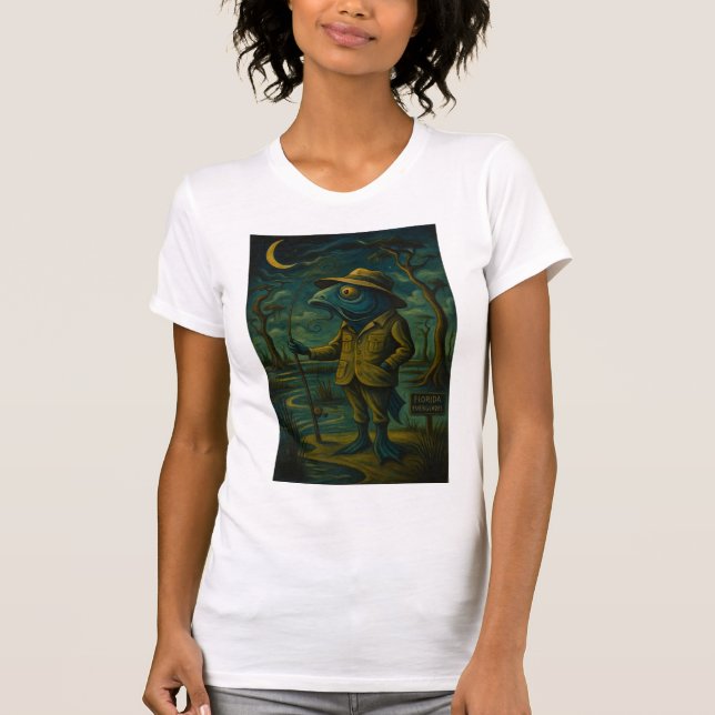 T-shirt Quirky Louisiana Bayou Fish dud (Devant)