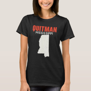 T-shirt Quitman Mississippi USA State America Travel Missi