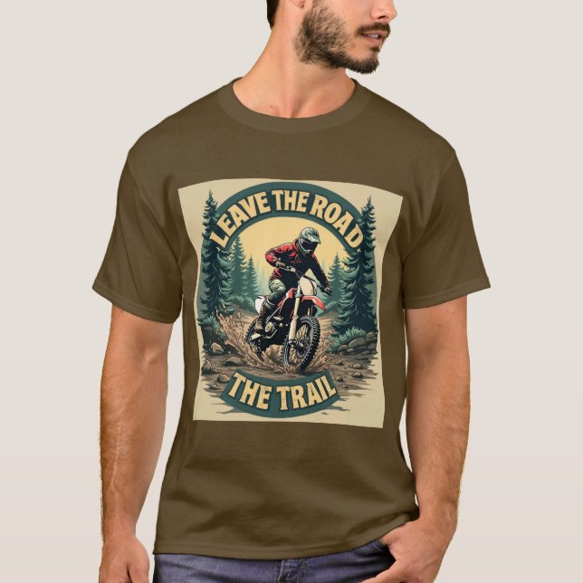 T-shirt Quitter la route, prendre les sentiers - Aventure (Devant)