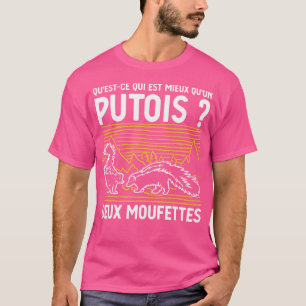 T-shirt Quoi De Mieux Qu'Un Poo Deux Skunks