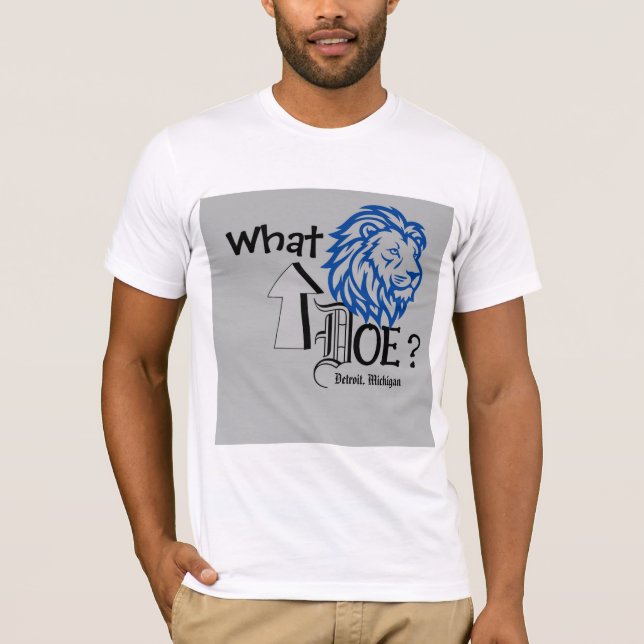 T-shirt Quoi de neuf Doe ? (Détroit) (Blanc) (Devant)
