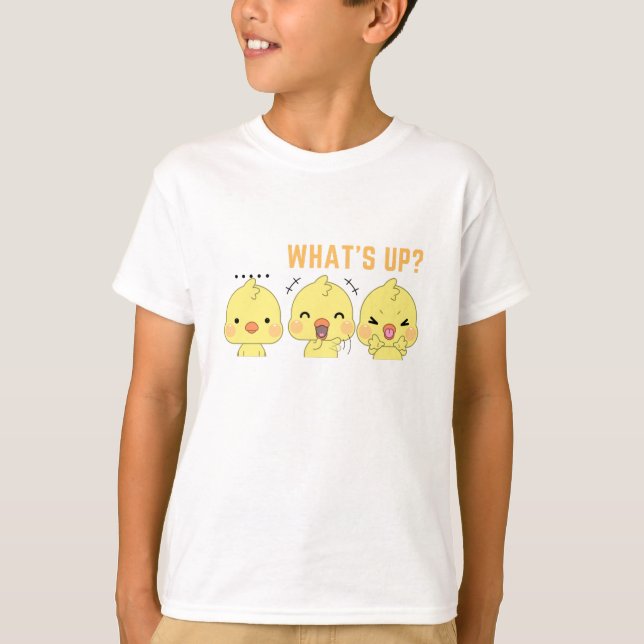 T-shirt Quoi de neuf, trois canards vous disent. (Devant)
