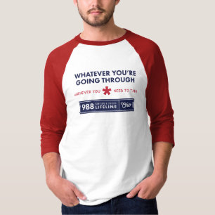 T-shirt Quoi que vous traversiez le quart de chemise à man