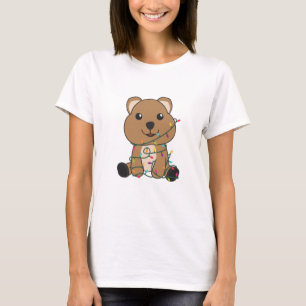 T-shirt Quokka Noël Neige Animaux d'hiver Quokkas