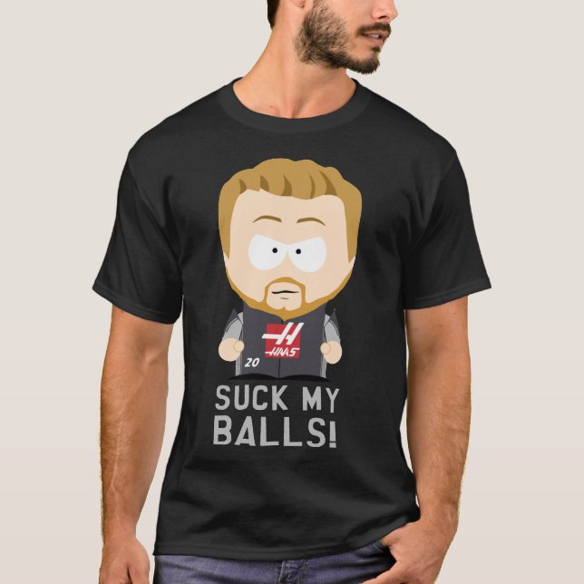 T-shirt &Quot ; Chuck mes boules&quot ; - Kevin Magnussen  (Devant)