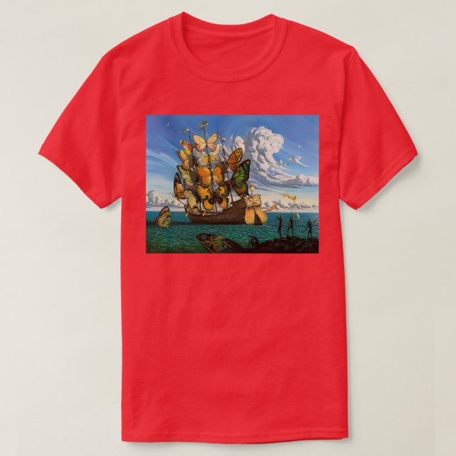 T-shirt quotDépart de l'expédition ailée par Vladamir Kush (Design devant)