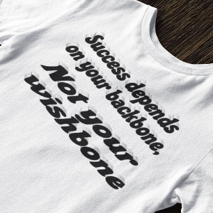 T-shirt Quote de motivation de la colonne vertébrale de su
