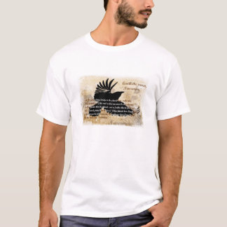 T-shirt Quoth de Raven la poésie plus jamais Edgar Allan