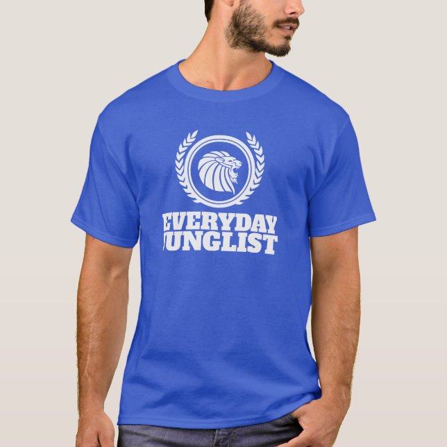T-shirt quotidien de Junglist - tambour de DNB et (Devant)