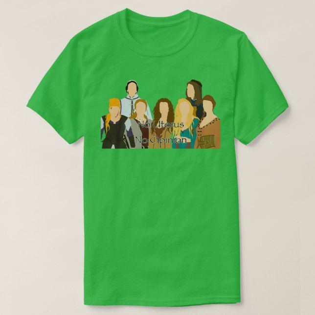 T-shirt quotNo Uterus No Opinionquot Viking women (Design devant)