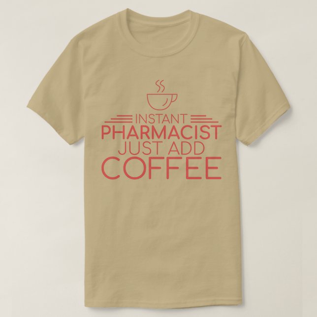 T-shirt quotPharmaciste Café Pharmacyquot 11 (Design devant)