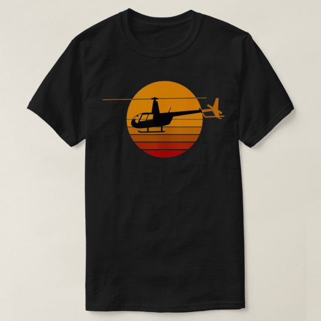 T-shirt R44 Helicopter Pilot Aviation R44 Helicopter  (Design devant)