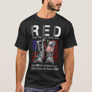 T-shirt R.E.D Vendredi Militaire Souvenez-vous de tous les