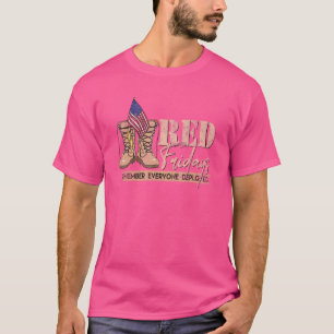 T-shirt R E D Vendredi Souvenez-vous de tous ceux qui ont