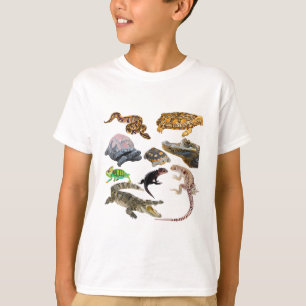 T-shirt R est pour Reptile. Illustration détaillée de l'il