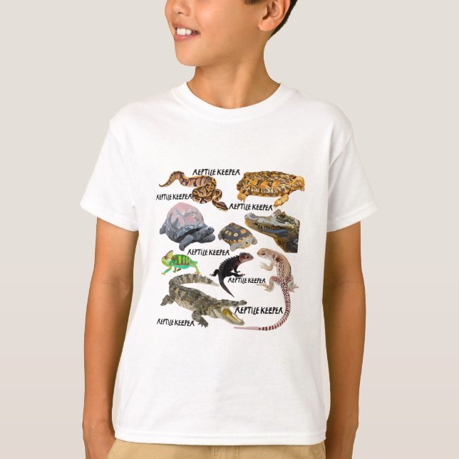 T-shirt R est pour Reptile Keeper (Devant)
