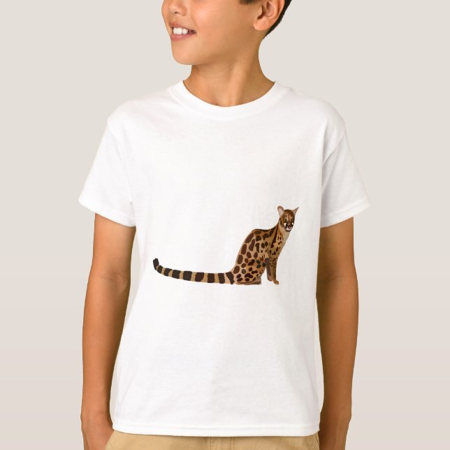 T-shirt R est pour Rusty Spotted Genet (Devant)