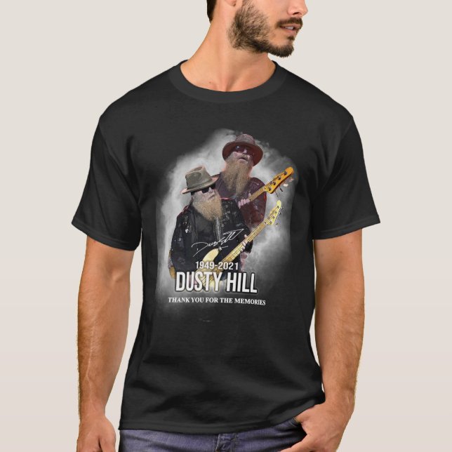 T-shirt R.I.P Dusty Hill - Merci pour les souvenirs Classi (Devant)
