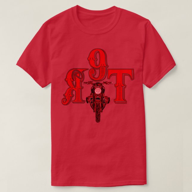 T-shirt R Ninet noir et rouge (Design devant)