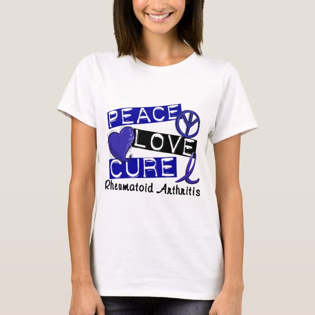 T-shirt RA de rhumatisme articulaire de traitement d'amour (Devant)