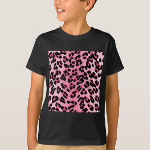 T-shirt RAB Rockabilly Pink Cheetah Imprimer