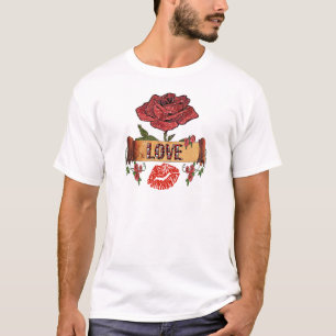 T-shirt RAB Rockabilly Roses, Love & Lipstick