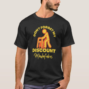 T-shirt Rabais Senior Madafakas Vieux gens Gag Drôle Homme