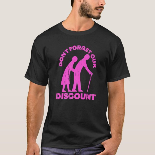 T-shirt Rabais Senior Vieux Gag Funny Adulte Humour M (Devant)