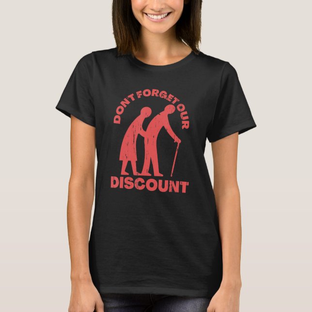 T-shirt Rabais Senior Vieux Gag Funny Adulte Humour M (Devant)