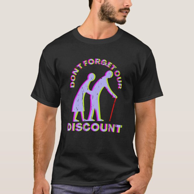 T-shirt Rabais Senior Vieux Gag Funny Adulte Humour M (Devant)