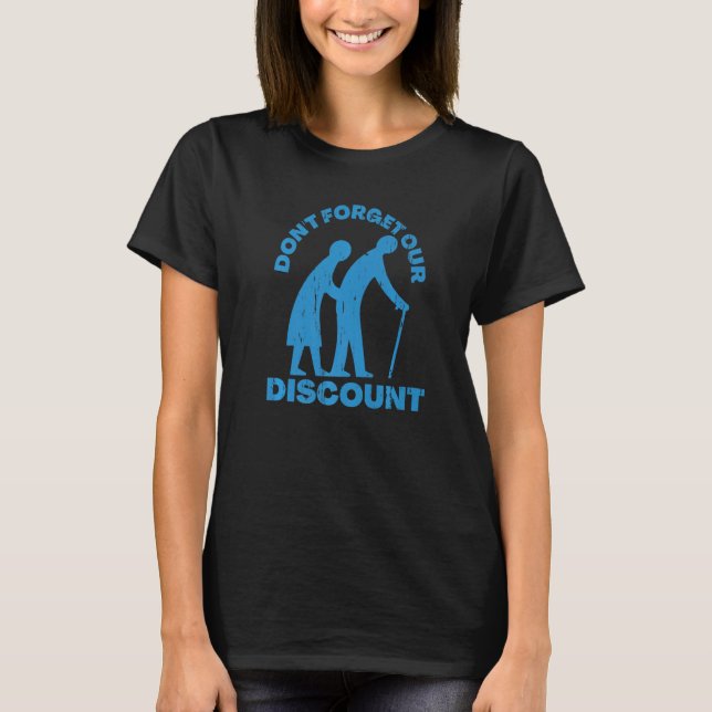 T-shirt Rabais Senior Vieux Gag Funny Adulte Humour M (Devant)