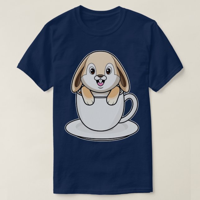 T-shirt Rabbit avec café (Design devant)