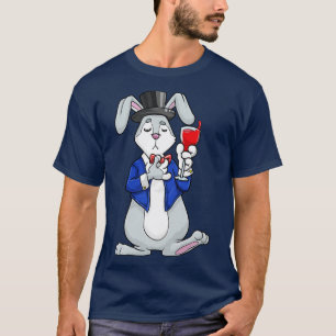 T-shirt Rabbit comme marié avec veste et cylindre