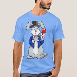 T-shirt Rabbit comme marié avec veste et cylindre