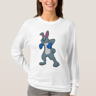 T-shirt Rabbit en boîte avec gants de boxe
