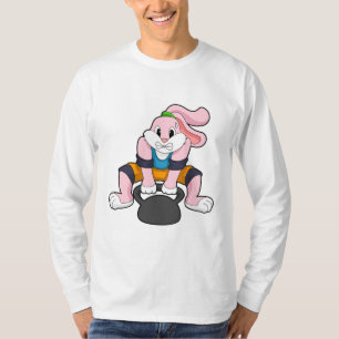 T-shirt Rabbit en forme avec Dumbbell.PNG