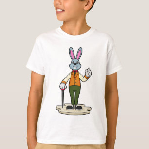 T-shirt Rabbit en Gentleman avec canne
