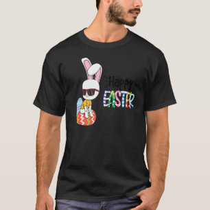 T-shirt Rabbit Joyeux Oeufs de Pâques Garçons Filles Enfan