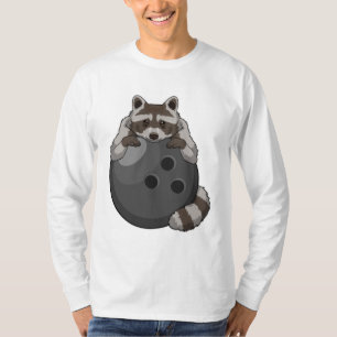 T-shirt Raccoon à Bowling avec Bowling