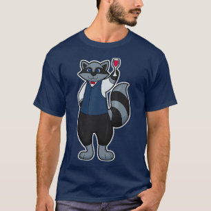 T-shirt Raccoon avec Verre à vin