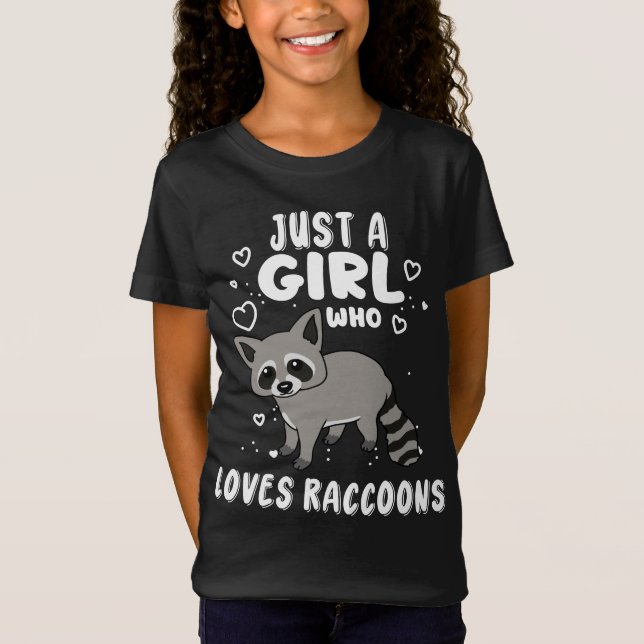 T-Shirt Raccoon Cadeau Femmes Raccoon Cadeau Filles Raccoo (Devant)