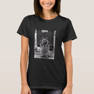 T-shirt Raccoon Funny Raccoon Selfie Dumpster Trashcan