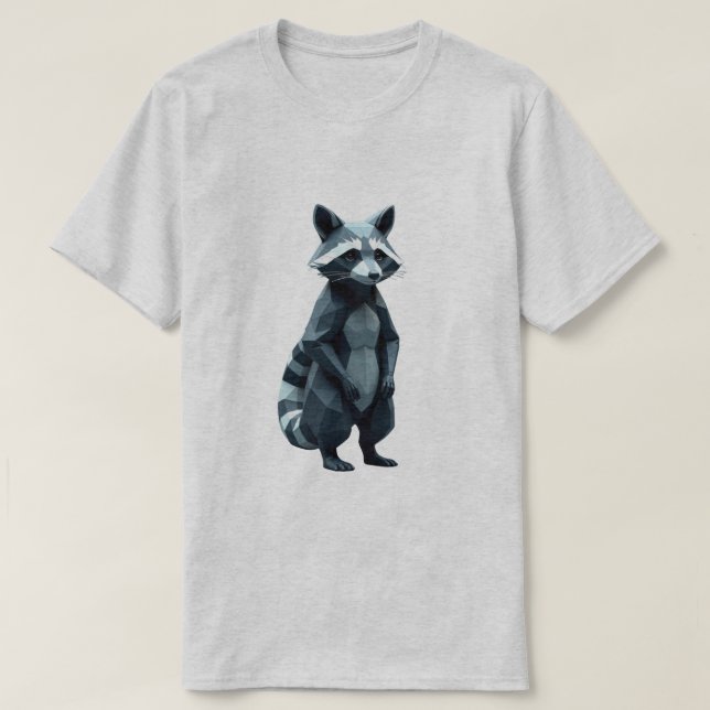 T-shirt Raccoon géométrique (Design devant)