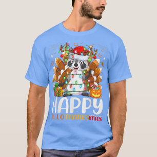 T-shirt Raccoon Lover Halloween Noël Joyeux Hallomerci