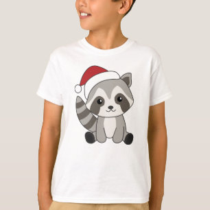 T-shirt Raccoon Noël Neige hiver Raccoon
