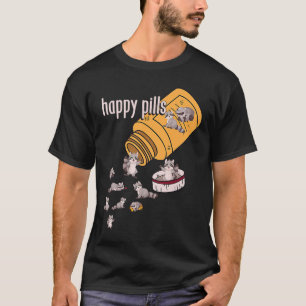 T-shirt Raccoon pilules Animaux Jolie Jolie plaisanterie s