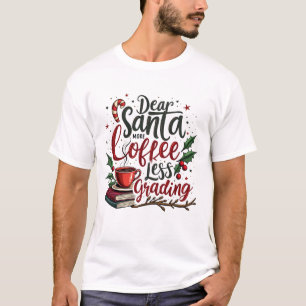 T-shirt Raccoon portant le chapeau du Père Noël